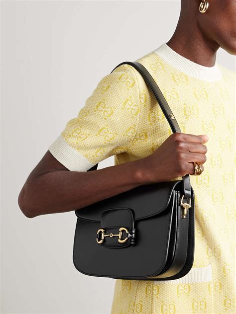 gucci horsebit 1955 embellished leather shoulder bag|Gucci Horsebit 1955 bucket bag.